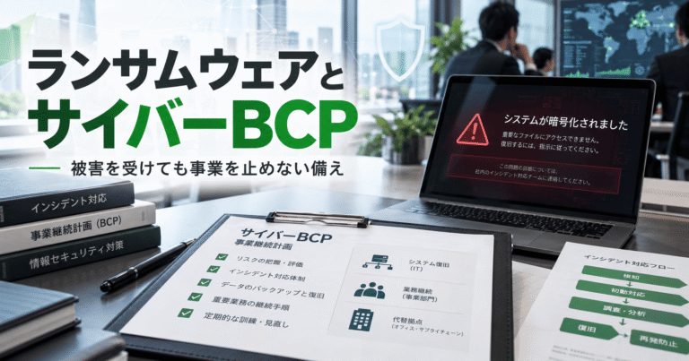 ランサムウェア被害に備えるサイバーBCPと事業継続対策